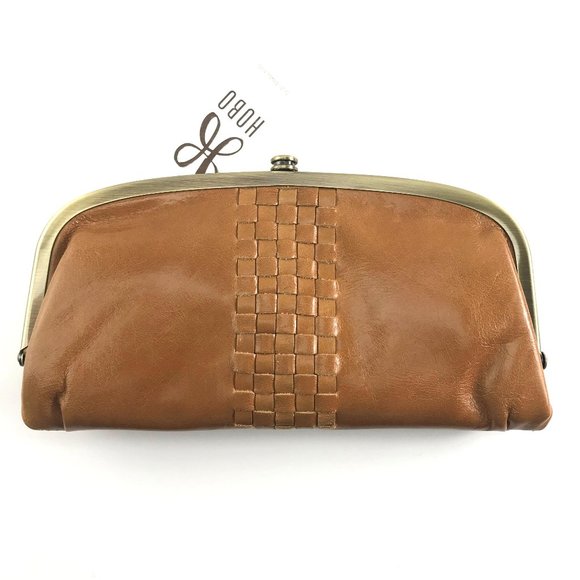 HOBO Handbags - NWT HOBO INTERNATIONAL Weave Honey leather wallet